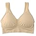 Mirity Padded Sports Bras For Women Freedom Seamless Racerback Spanx Yoga Bra Pack of 3, Black White Beige, X-Large