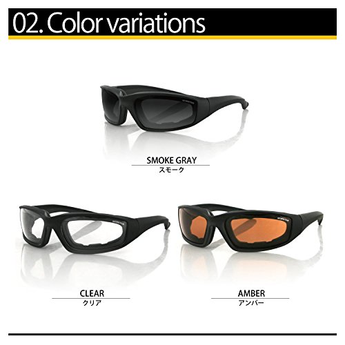 Bobster Foamerz 2 Sport Sunglasses,Black Frame/Smoked Lens,one size
