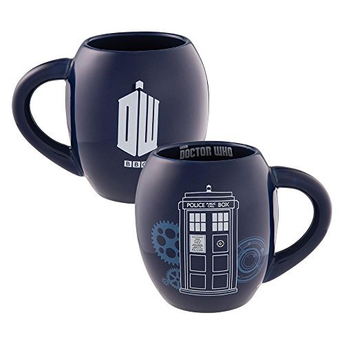 Doctor Who 18 Oz. Oval Ceramic Mug , Blue Pricepulse