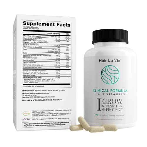 Hair La Vie Clinical Formula Hair Growth Vitamins for Women and Men