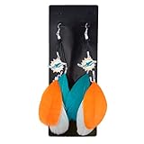 NFL Miami Dolphins Feather Earrings