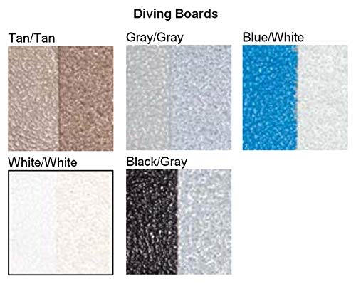 Inter-Fab DB8-9 Diving Board Replacement for In-Ground Pools, Duro-Beam, Gray (Renewed)