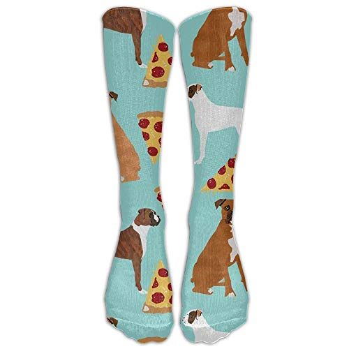 Boxer Dog Costumes - GOGO Boxer Dog PizzaKnee High Graduated Compression Socks for Women and Men