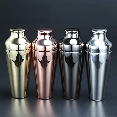 Cocktail Shaker - 17oz Parisian Cocktail Shaker, Stainless Steel Cocktail Shaker, Essential Bartender Tool - CTSK012 (Gold) - Thumbnail 5