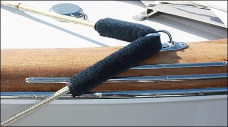 Cape Hatteras Dock Line Chafe Guards 18" Navy (Pkg of 2)