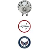 Team Golf NHL Golf Cap Clip with 2 Removable Double-Sided Enamel Magnetic Ball Markers, Attaches Easily to Hats