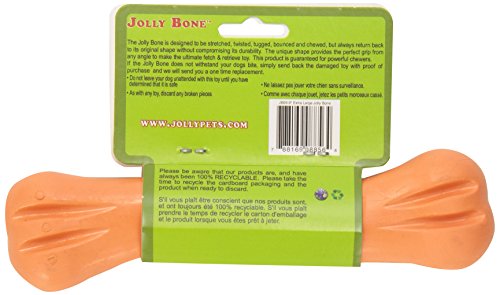Jolly Pets 9-inch, Jolly Bone, Orange