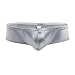 iEFiEL Mens Cap Cover Bulge Pouch Low Rise Mini Bikini Briefs Lingerie Underwear Silver XXL