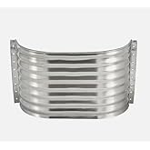 37" Wx12 Dx24 H Straight Galvanized Steel Area Window Well Wall