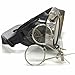 UMBRELLALABORATORY Steampunk Goggles Rave Glasses with Compass Design, Handcrafted Victorian Style, Double Ocular Loupe Gold-Clear