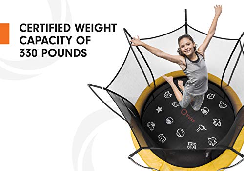 Vuly Lift Trampoline with Double-Sided Safety Pads, Extra-Tall Enclosure, and Self-Closing Door (Multiple - Thumbnail 5