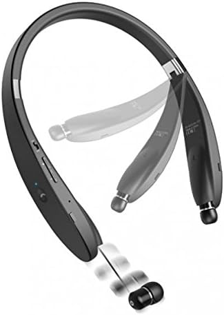 Compatible with Galaxy S10, S10e, S10 Plus - Neckband HiFi Sound Wireless Headset Retracting Earbuds Premium Earphones Headphones Hands-Free Mic [Folding] Works with Samsung Galaxy S10, S10e, S10+