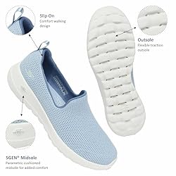 Skechers Women's Low-Top Slip On Trainers, Lt Blue