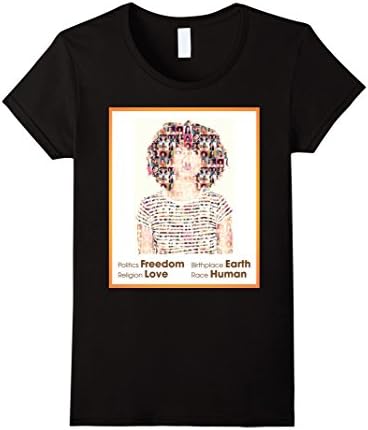 Womens BirthPlace Earth Race Human Funny T Shirt  Large Black