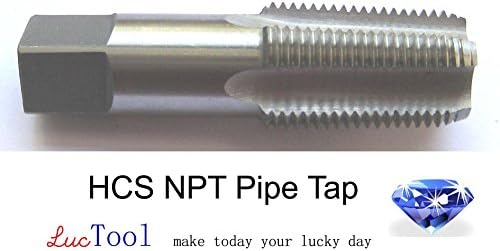 Luctool 1/8-27 NPT Pipe Tap High Carbon Steel HCS Bright Finished Ground Taper Thread. Luctool Provides Premium Quality Hand Tools for Metal Threading.