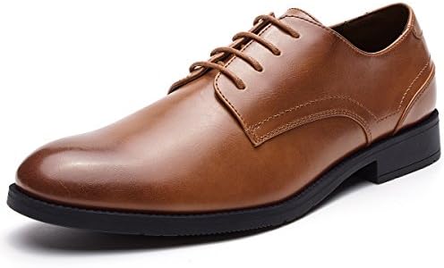 Men's Dress Shoes Lace-up Plain Toe Formal Oxford Shoes