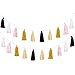 Cotton Tassel Garland Colored Tassels Banner Decorative, Total 20pcs Tassel Wall Hangings for Boho Home Decor, Baby Shower, Birthday Christmas Day Party, Nursey Room (2 Pack)
