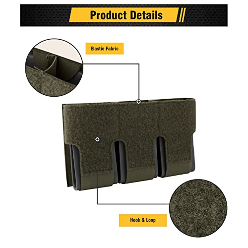 PETAC GEAR Triple Magazine Pouch Elastic Kangaroo Rifle Mag Holster 5
