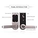 Fdit Door Lock Smart Keyless Digital Electronic Touchscreen Keypad Lever Lockset Security Entry Door Code Lock with 5 RFID Card Tags Knob Handle Stainless Steel Left/Right-Free Handed