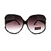 JuicyOrange Black Super Oversized Sunglasses Womens Classic ROUND CELEBRITY PRIVACY Shades NEW, Large