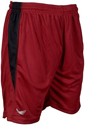 Salmans Men's Micro Mesh Running Shorts 7" - Developed for Pro Athletes (Large (34" - 36"), Mahroon/Black)