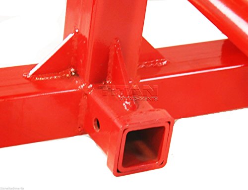 Titan 3 Pt Cat 1 Tractor Trailer Receiver Hitch, 49" Hay Spear & 2 Stabilizers - Thumbnail 5