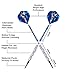 Bullout Professional Soft Tip Darts Set,12 Pcs 18g Plastic Tipped Dart, Stainless Steel Metal Barrels, Blue Aluminum Rods Shafts, 24 Flights(6 Style), 60 Safety Tip Points For Electronic Dartboard