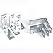 eBoot Corner Braces Angle Brackets 90 Degree Metal Corner Brackets Joint Bracket Fastener 3 Sizes with Screws