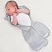 Woombie Original Nursery Swaddling Blanket - for Babies up to 3 Months (Kiss Elephant Blue, 5-13 lbs)