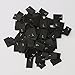 150 pcs WOVEN CLOTHING LABELS SIZE TAGS BLACK - S M L XL XXL XXXL(25pcs each size)