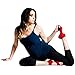 Tucketts Allegro Pilates Toeless Yoga Socks with Grips for Women, Toeless Socks For Women, S/M, 1 Pair Solid Grey Dot