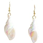 Bohemian Hawaii Seashell Drop Earrings Lovely Resin Seashell Dangle Earrings for Women Beach Holiday Gifts Jewerly