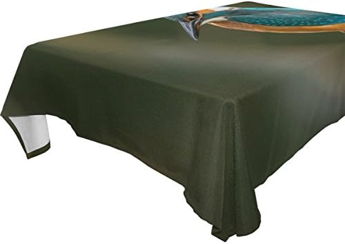 BYouLockX Kingfisher Pattern Rectangle Tablecloth 54x54(in)