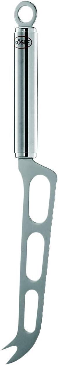 RÖSLE Käsemesser, hochwertiges Wellenschliffmesser für Weichkäse, Edelstahl 18/10, Spülmaschinengeeignet