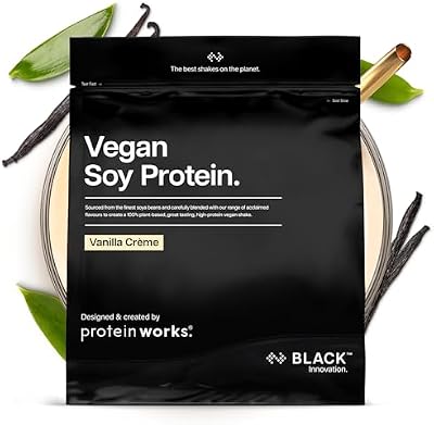 Protéine de Soja 90 (Isolat) en Poudre | Crème Vanillée | 100% D'Origine Végétale | Faible Teneur en Matières Grasses | Sans Sucre Ajouté | Sans Gluten | THE PROTEIN WORKS | 1kg