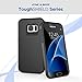 Samsung Galaxy S7, Encased ToughSHIELD Slim Hybrid Case & Belt Clip Holster (Smooth Black)