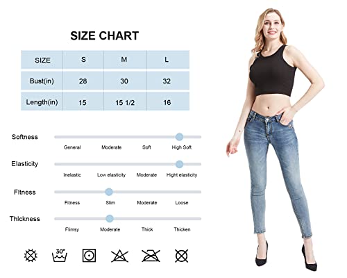 ONVIEW Women Tank Tops Summer Sleeveless Basic Cami Top Shirt Slim Knit Ribbed Racerback Blouses Black