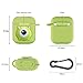 Airpods Case Wireless Headphone Keychain Accessories Protective Silicone Cover and Skin with Carabiner for Apple Airpods Charging Case (Green Monster)thumb 3