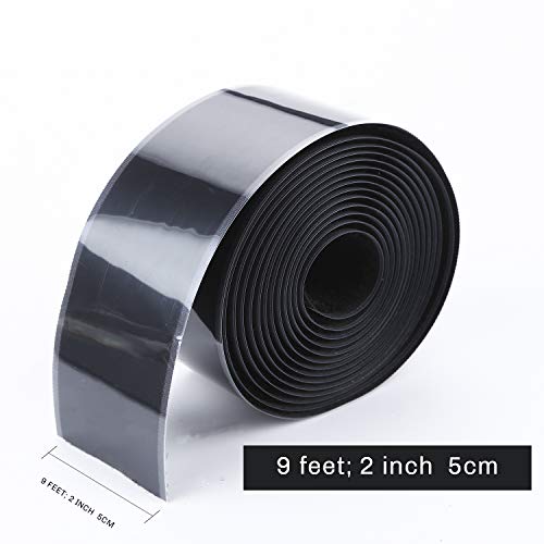 iTape 2" Black Sticky Back Hook and Loop Self Adhesive Tape