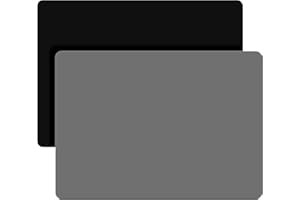 LEOBRO Silicone Mats, 11.69" x 8.26" Silicone Mats for Resin Molds, Crafts, Play Dough Mat, Clay Mat, Dark Gray & Black