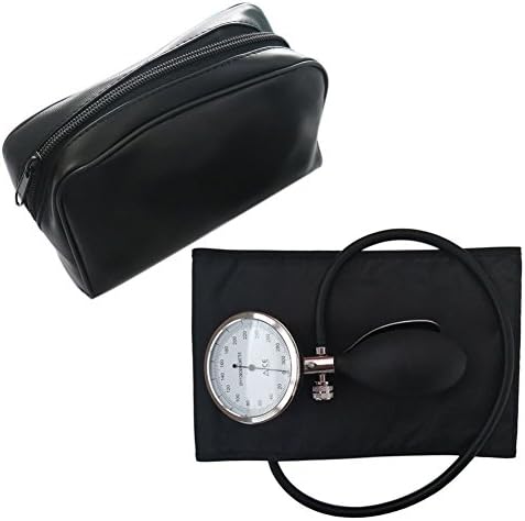 Aneroid Sphygmomanometer Manual Blood Pressure Cuff, Single Tube Cuff with Pressure Gauge and Inflation Bulb(Adult Size)