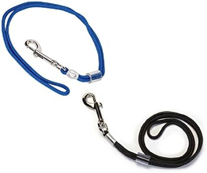 Braided Nylon Grooming Loops Adjustable Dog Restraint 2 Sizes &amp; Colors To Choose(18 Inch Black)