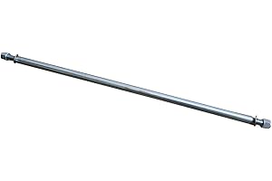 LZEVIAERI Axle 1" Diameter 40" Steel Axle Rod With 1" to 3/4" Step-Down & 3/4-16 Fine Thread 1/4" Keyway For ATV Go-Karts Quads Dune Buggies