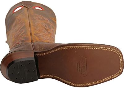 Boulet Men's Saddle Buckaroo Boot Square Toe - 0213