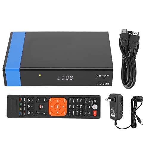 Eboxer Digital Satellite TV Receiver DVB-S2 Tuner with Remote Control Built-in WiFi Module Support DLNA, SAT to IP Support Web TV, IPTV, YouTube, Youporn, Redtube (us Plug)