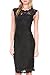 Stanzino Women's 2609BLACKL Sleeveless Lace Dress, Black, L