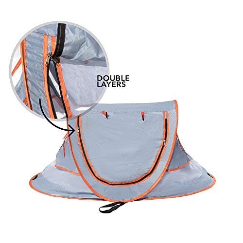 SiestaPod Portable Baby Sun Tent | Lightweight UPF 50+ Infant Skin Protection for Travel, Camping, and Play | Mosquito Net and Sunshade