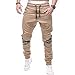 Percy Perry Mens Athletic Workout Sweatpants Casual Trousers with Cargo Pockets