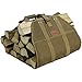 INNO STAGE Canvas Wood Carriers Fire Wood Log Tote Bag, Waxed Canvas Hay Hauling for Fireplace, Round Woodpile Carrying for Tubular Stand by Hearth Stove or Outdoor Camping