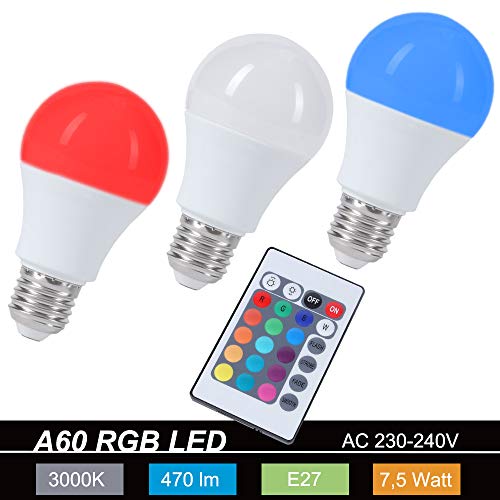 Kugelleuchten in weiß mit Fernbedienung und RGB Farbwechsel – Bild 8